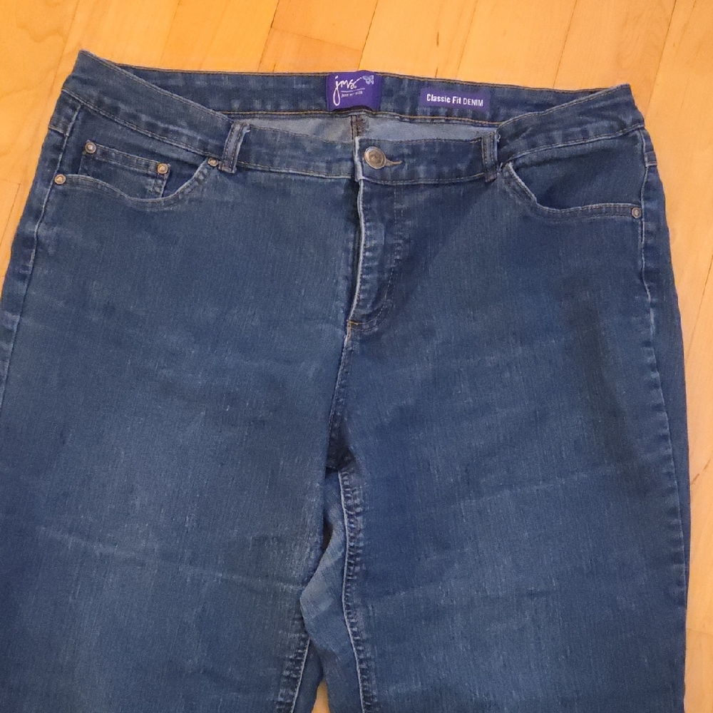Just My Size Women's Skinny Jeans - Dark Blue